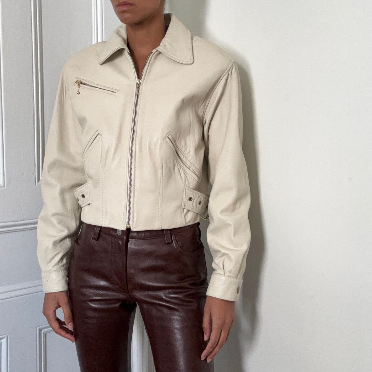 1990’s Cream Leather