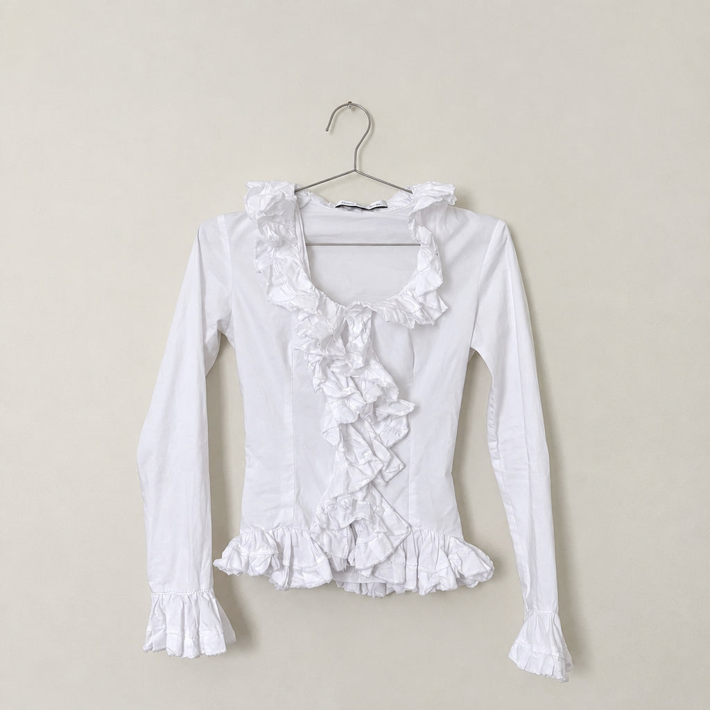 Ludovic de Saint Sernin Ruffled Poplin Shirt