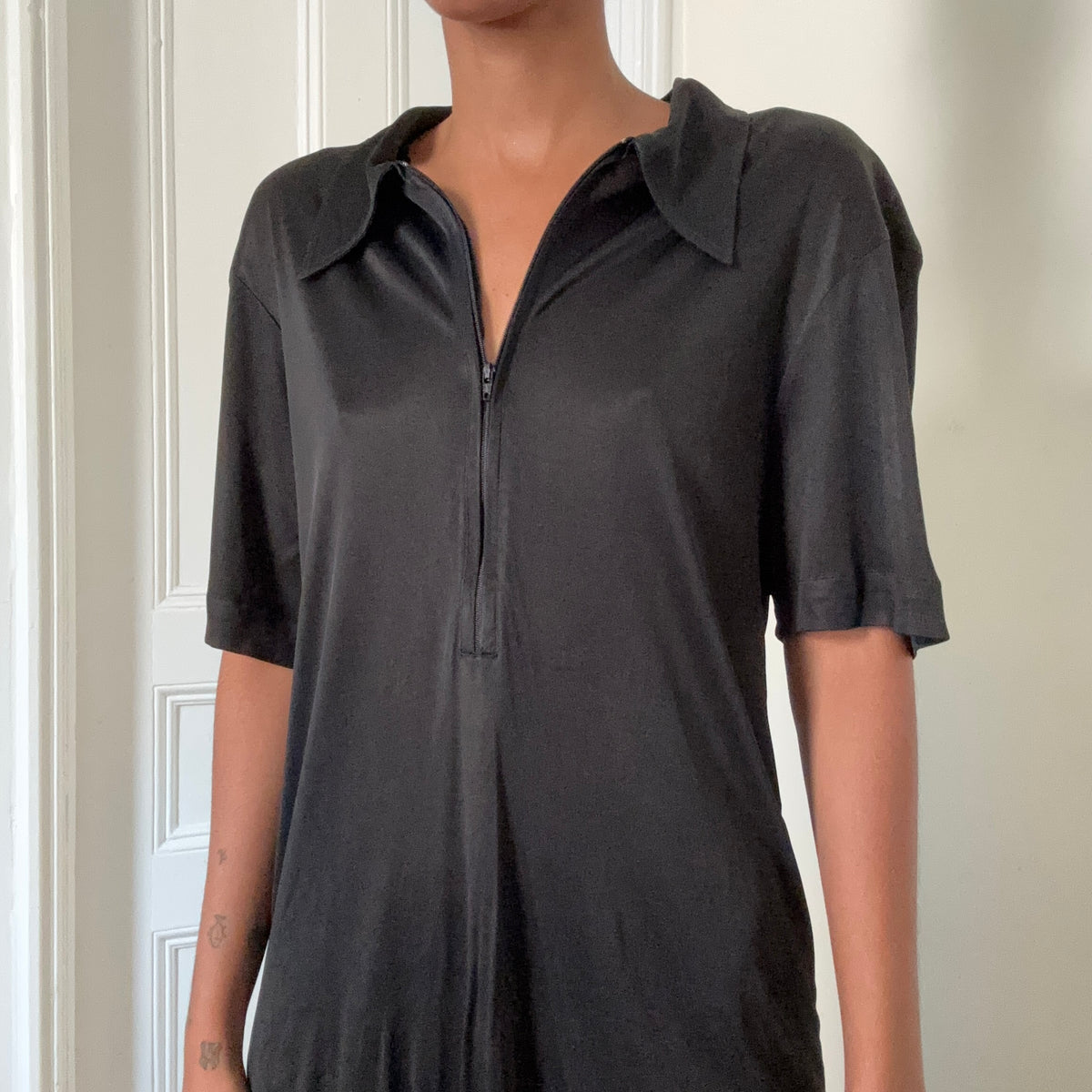 1990s Emporio Armani Quarter Zip Shirt